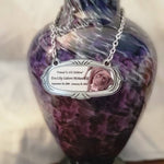 Photo Medallion Urn Name Plates - Birth & Passing Stone Option