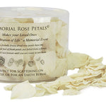 Eco Friendly Memorial Rose Petals© Sorrowful White For Land Or Water