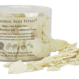 Eco Friendly Memorial Rose Petals© Sorrowful White For Land Or Water