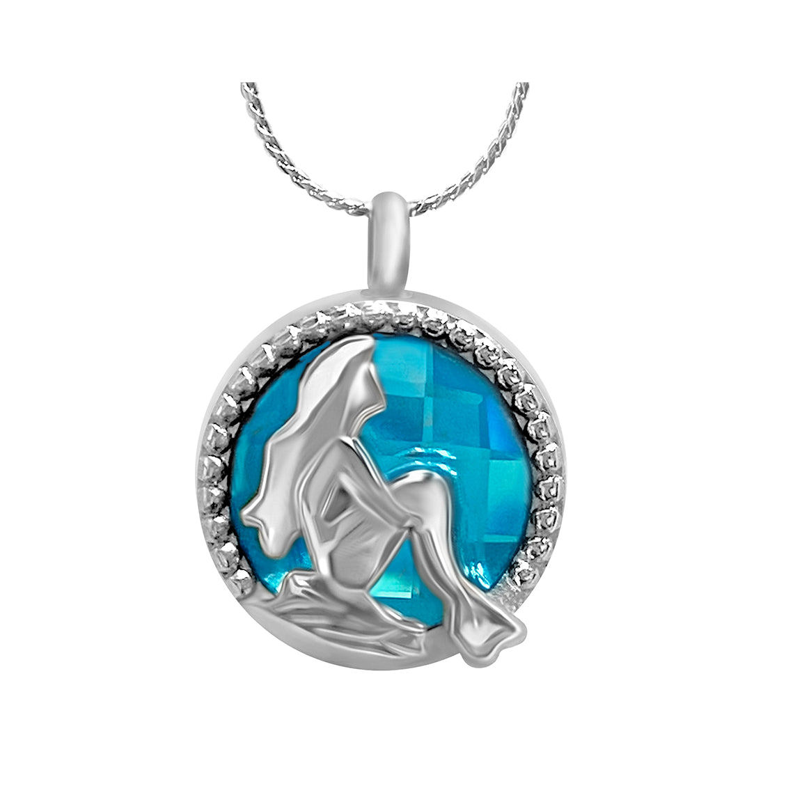 Mermaid Cremation Jewelry Urn - Love Charms® Option