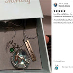 Mermaid Cremation Jewelry Urn - Love Charms® Option