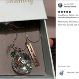 Mermaid Cremation Jewelry Urn - Love Charms® Option