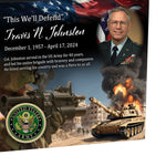US Army Remembrance Cremation Adult Photo Urn