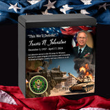 US Army Remembrance Cremation Adult Photo Urn