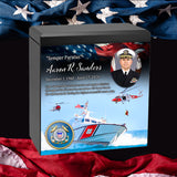 US Coast Guard Remembrance Cremation Adult Photo Urn
