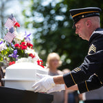United States Air Force Cultured Marble Niche Cremation Urn - 12 Color Choices - Vault Option
