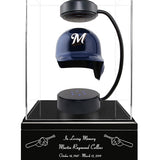 Baseball Cremation Urn & Milwaukee Brewers Hover Helmet Décor