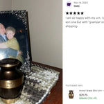 Master Brass Keepsake Urn - Love Charms Option
