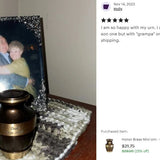 Master Brass Keepsake Urn - Love Charms Option
