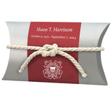 US Coast Guard Military - Water Burial At Sea Peaceful Pillow® Urn