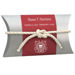 US Coast Guard Military - Water Burial At Sea Peaceful Pillow® Urn