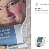 Fisherman Turtle Peaceful Pillow® Water Burial Cremation Urn - Biodegradable Burial At Sea Urn - Wide River Urn