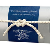 US Navy Trident SEAL Peaceful Pillow® Water Burial Cremation Urn - Biodegradable Burial At Sea Urn