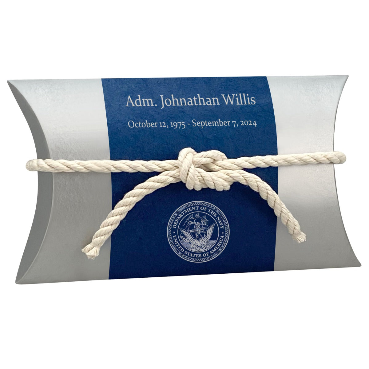US Navy Military - Water Burial At Sea Peaceful Pillow® Urn
