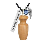 Mini Urn Cherry Cremation Necklace Urn - Love Charms Option