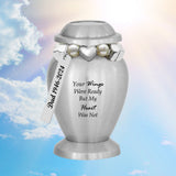 Your Wings Were Ready Pewter Mini Urn - Love Charms® Option