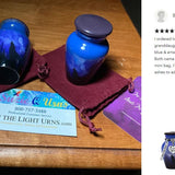 Winter Wolf Moon Mini Urn - Love Charms™ Option