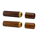 Wooden Tube Keepsake Urn - Choose Dark or Light Wood - Add Hearts