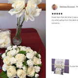Purple Petals Peaceful Pillow® Water Burial Cremation Urn - Biodegradable Water Burial At Sea Urn - Wide River Urn