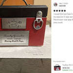 Toolbox Red Keepsake Urn -  Free Crossed Wrenches or Hammers Plate 