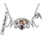Mom Heart Photo Jewelry Urn Pendant - Love Charms® Option