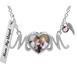 Mom Heart Photo Jewelry Urn Pendant - Love Charms® Option