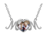 Mom Heart Photo Jewelry Urn Pendant - Love Charms® Option