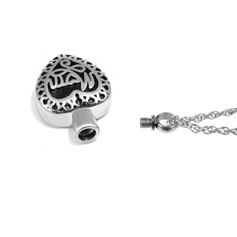 Mom Heart Cremation Jewelry Urn - Love Charms® Option
