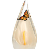 Monarch Butterfly & Calla Lily Keepsake Art Urn - Unique Butterfly Keepsake Urn