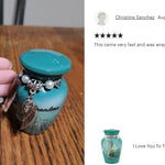 I Love You To The Moon And Back Mini Urn - Love Charms® Option
