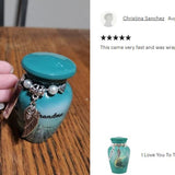 I Love You To The Moon And Back Mini Urn - Love Charms® Option