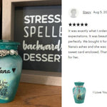 I Love You To The Moon And Back Mini Urn - Love Charms® Option