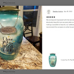 I Love You To The Moon And Back Medium or Adult Cremation Urn - Tribute Wreath™ - Pro Personalization - Burial Vault Option