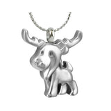 Moose Steel Ash Cremation Urn - Love Charms Option