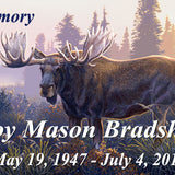 Moose At Sunrise Keychain Urn