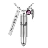 Moose Skull Bullet Pendant Urn - Love Charms™ Option 