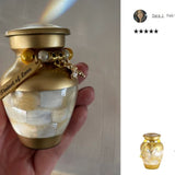 Angel Mother of Pearl Keepsake Urn - Love Charms™ Option