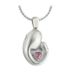 Mother & Child Pink Crystal Ashes Urn - Love Charms™ Option