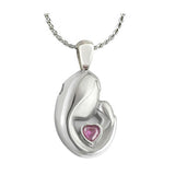 Mother & Child Pink Crystal Ashes Urn - Love Charms™ Option