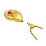 Mother and Child Fuchsia Crystal Gold Ashes Urn - Love Charms Option