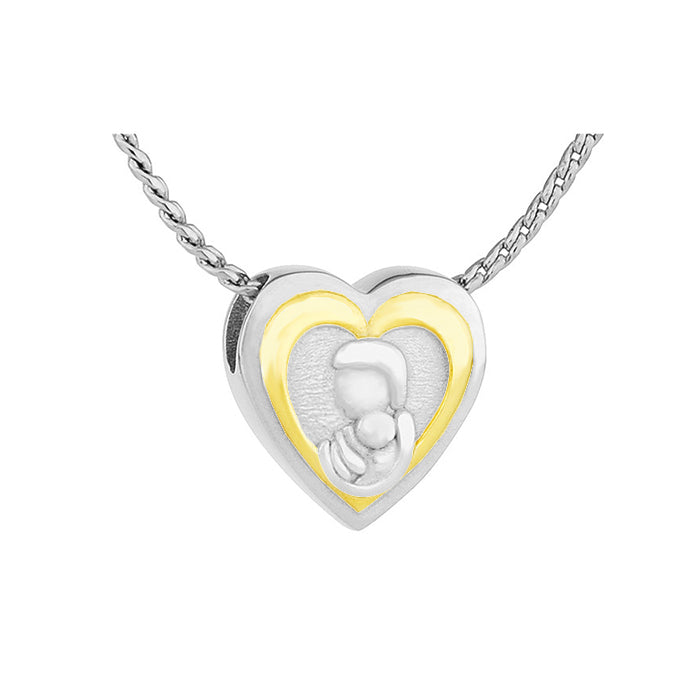 Mother And Child Slider Ash Jewelry Urn - Love Charms™ Option