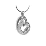 Mother & Child Stainless Ashes Urn - Love Charms™ Option