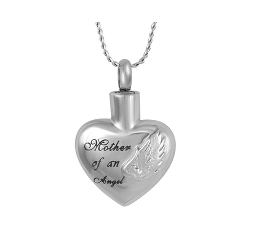 Mother of an Angel Stainless Ash Urn - Love Charms Option