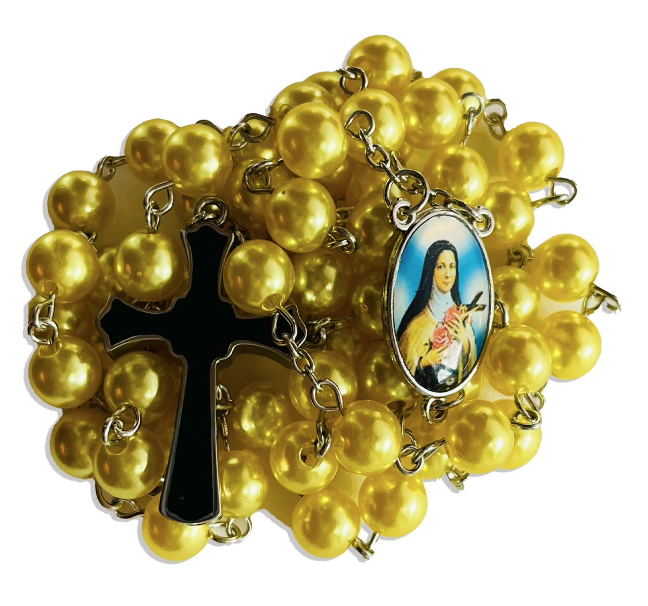 Mother of Mercy Rosary Necklace Urn
