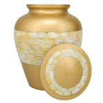 Mother of Pearl Memorial Urn - Tribute Wreath™ - Pro Laser Engraving