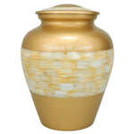 Mother of Pearl Memorial Urn - Tribute Wreath™ - Pro Laser Engraving