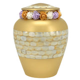 Mother of Pearl Memorial Urn - Tribute Wreath™ - Pro Laser Engraving