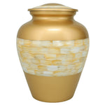 Mother of Pearl Memorial Urn - Tribute Wreath™ - Pro Laser Engraving