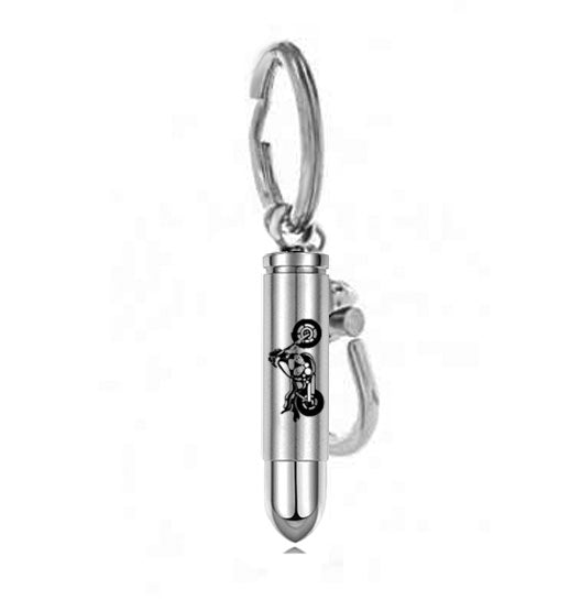 Motorcycle Bullet Key Chain Urn