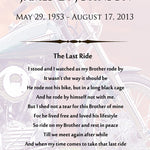 Motorcycle Poem Urn